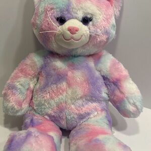 Build-A-Bear Singing Pastel Tie Dye Swirl Kitty Disney Movie How Far I'll Go"